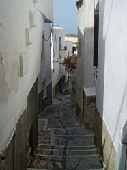 Narrow street of old town