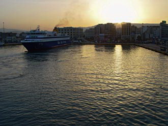 Sunrise over Piraeus