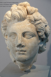 Лименас, археологический музей, голова Александра Великого