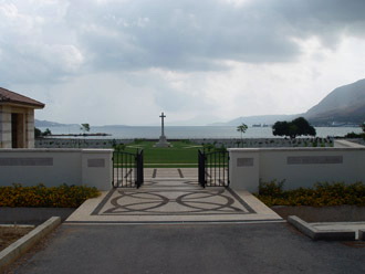 The war cemetery, the entrance
