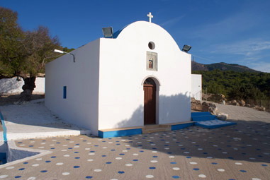 A church	