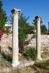 The columns of basilica