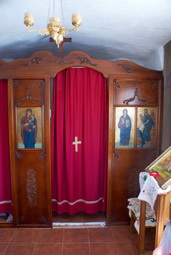Inside the church