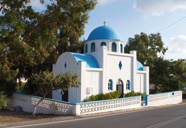 Kamari, a church