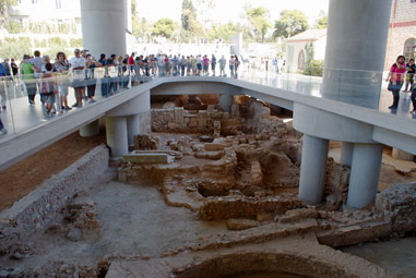 The ruins under the museum