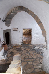 Into the monastery