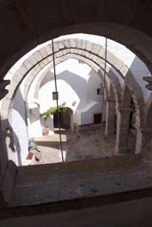 The inner courtyard