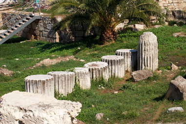 The ruins in Panathineon street