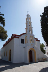 Psinthos, the church with bell tower