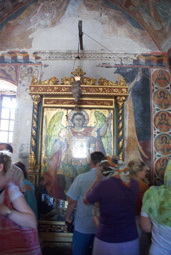 Tharri Monastery, into the church