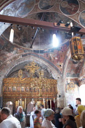 Tharri Monastery, into the church