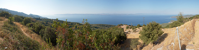 Вид на побережье возле Лепетимноса