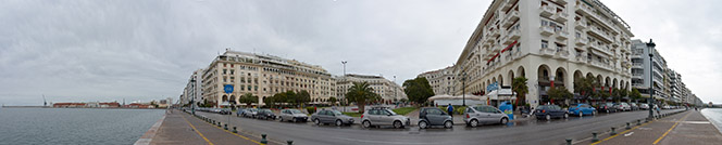 Площадь Аристотеля и улица Победы