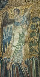 Мозаика Вознесение. Ангел (фрагмент), IX в.