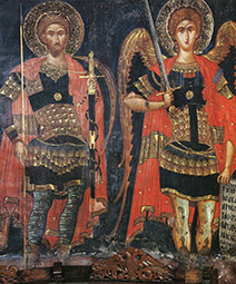 Монастырь Варлаама, Архангел Михаил и Феодор Тирон, XVI в.